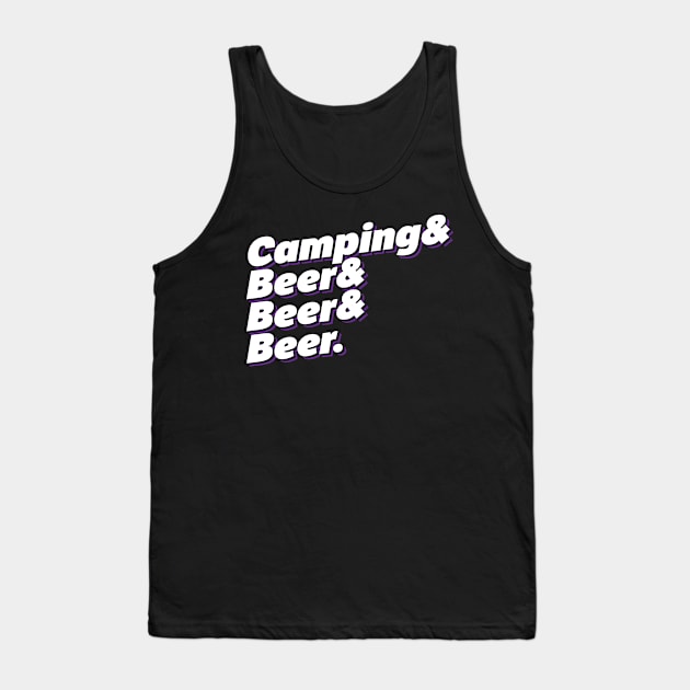 Camping & Beer Tank Top by thingsandthings